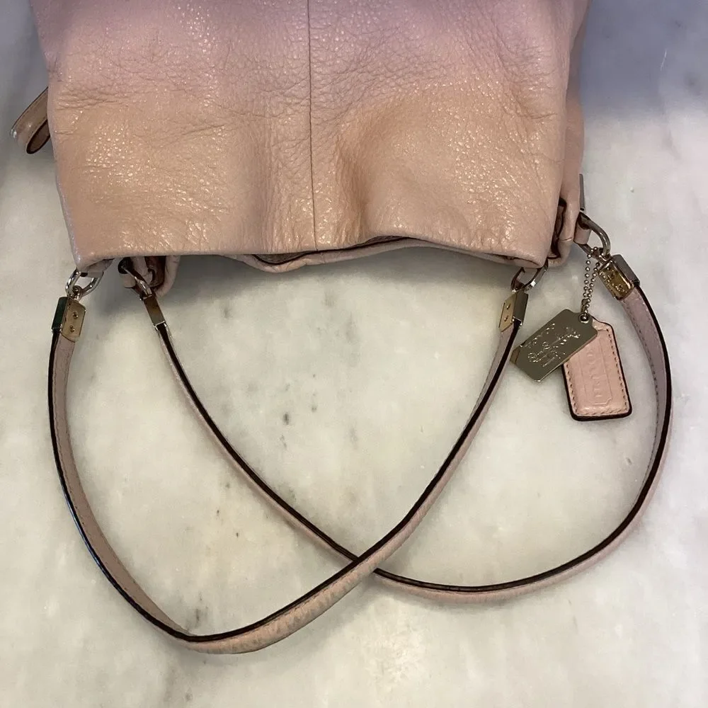 Coach Bag Purse Handbag Leather Pocketbook Pink Madison Pebbled Phoebe Shoulder